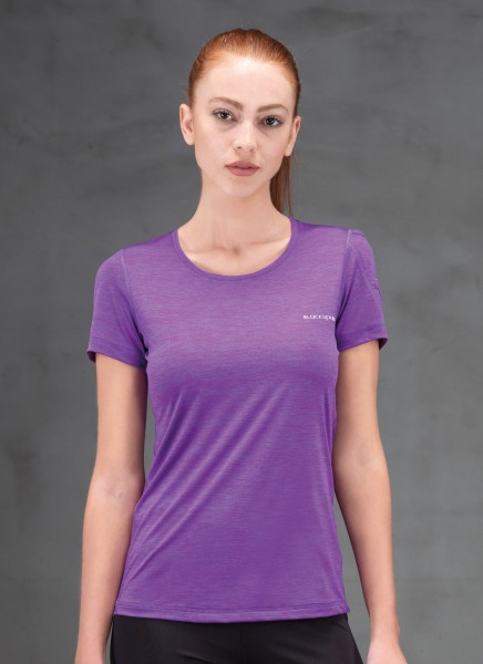 Kadın T-Shirt - 6855 - Mor - 1