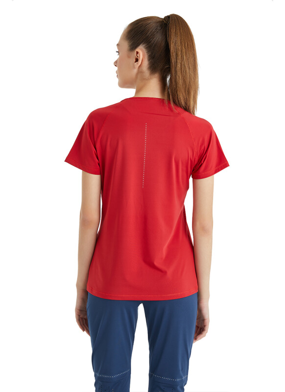 Kadın T-Shirt 70429 - Kırmızı - Blackspade (1)