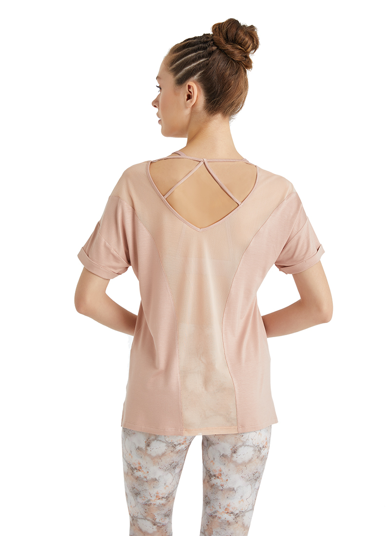 Kadın T-Shirt 70440 - Nude - 2