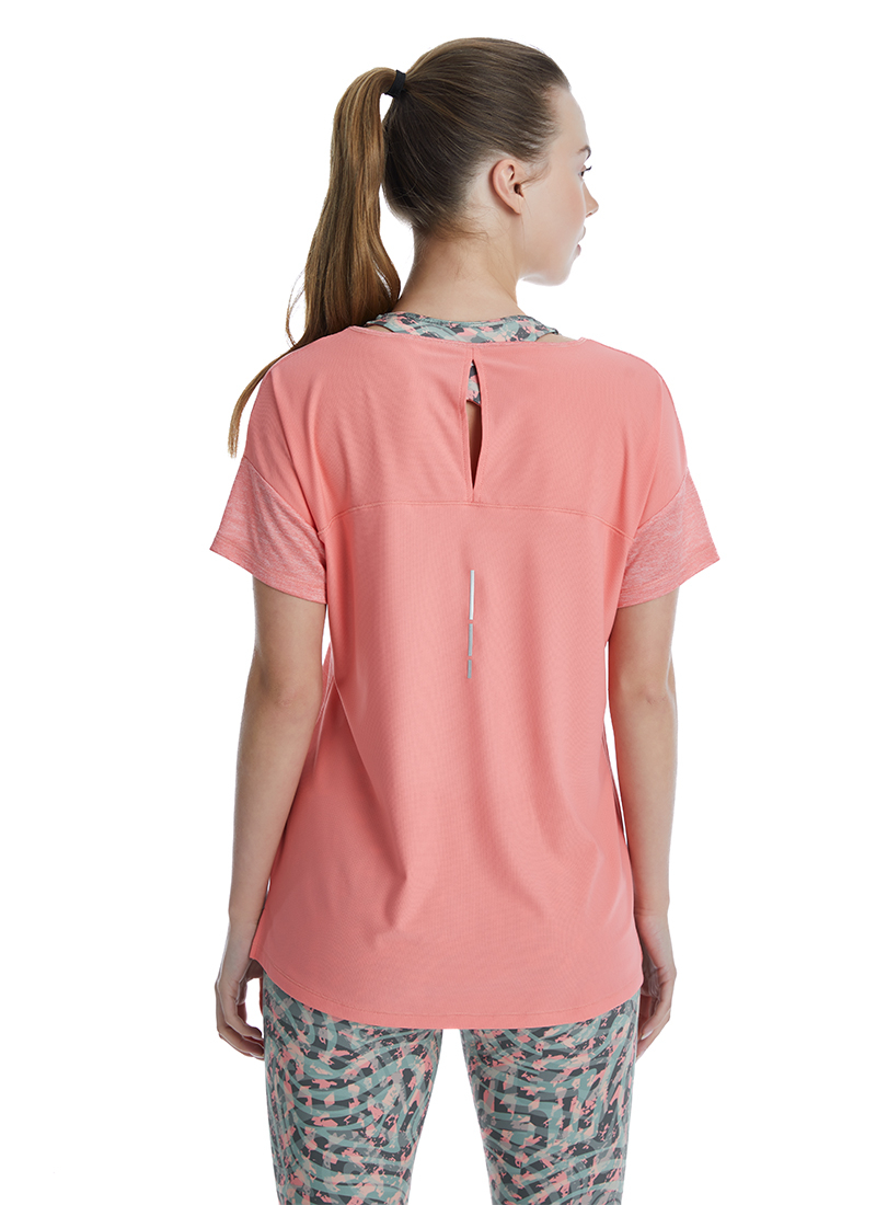 Kadın T-Shirt 70503 - Pembe - 3