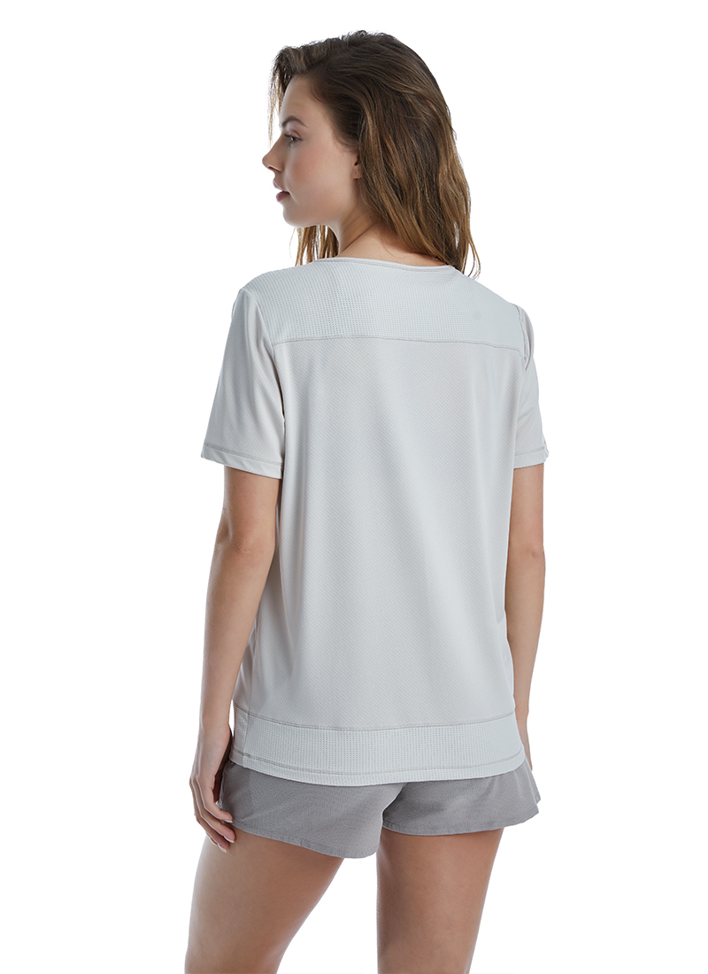 Kadın T-Shirt 70512 - Gri - 5