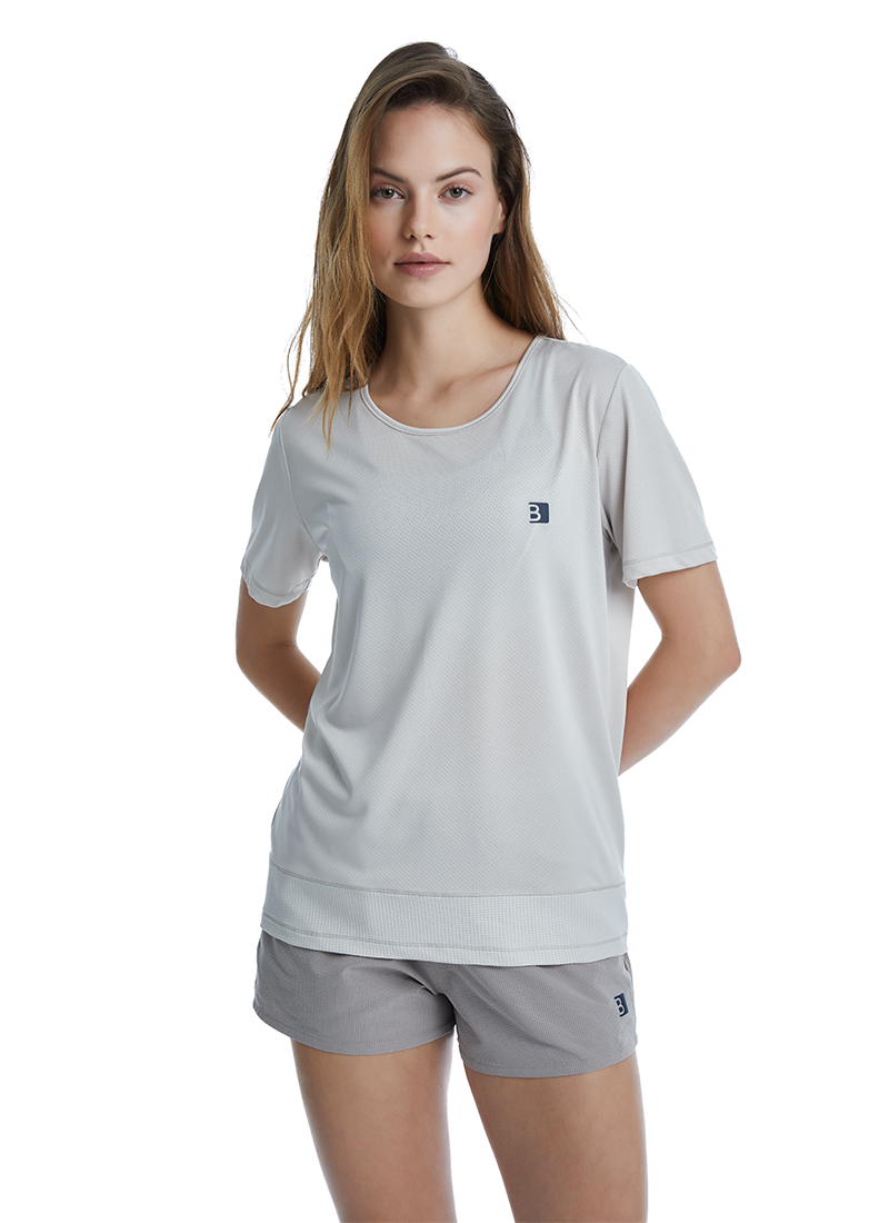 Kadın T-Shirt 70512 - Gri - 4