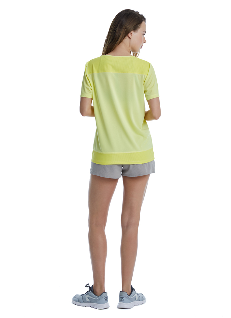 Kadın T-Shirt 70512 - Sarı - 2