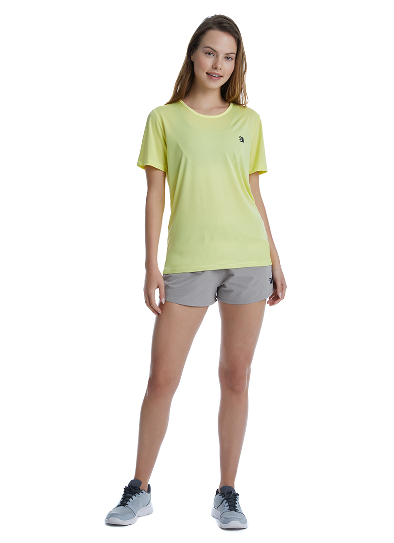 Kadın T-Shirt 70512 - Sarı - Blackspade