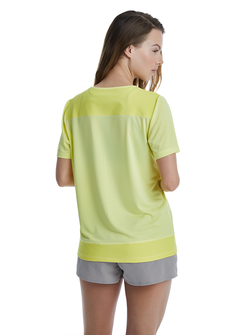 Kadın T-Shirt 70512 - Sarı - 5