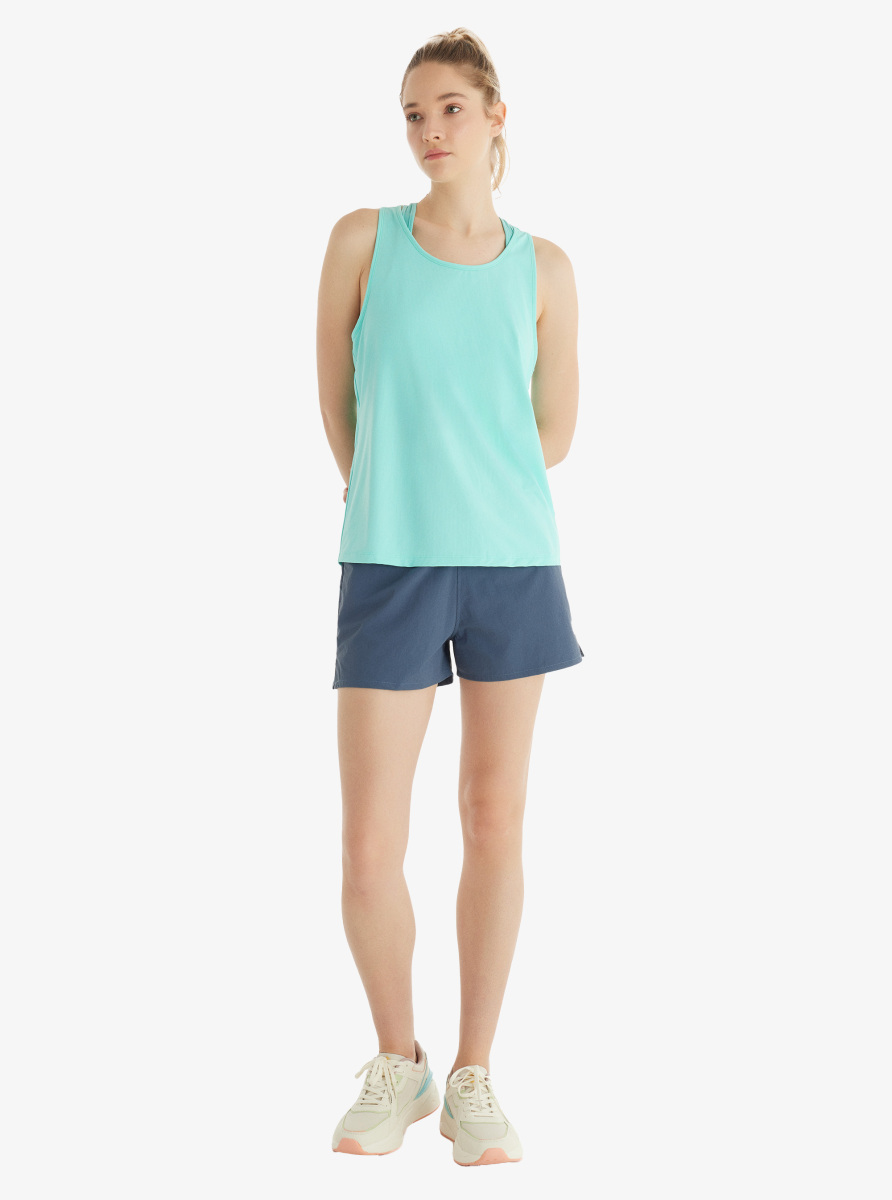 Kadın T-Shirt 70591 - Mavi - 4