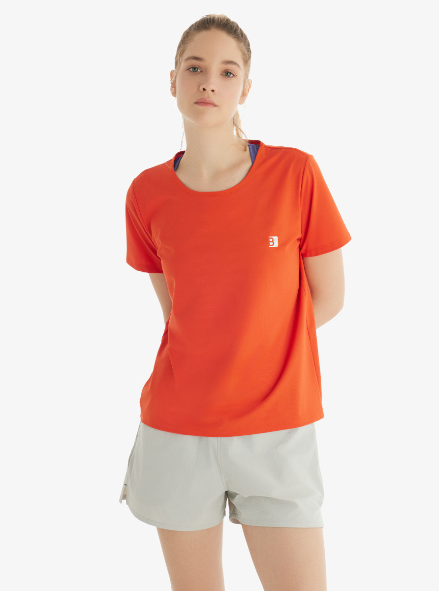 Kadın T-Shirt 70592 - Mercan - 3