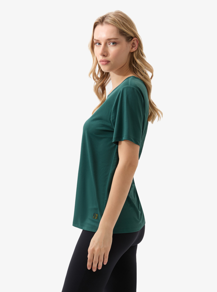 Kadın T-Shirt 70607 - Yeşil - 4