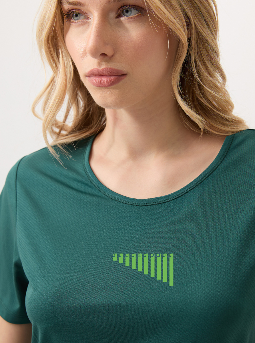 Kadın T-Shirt 70607 - Yeşil - 2