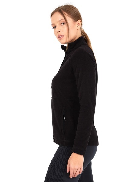 Kadın Fermuarlı Termal Sweatshirt 2. Seviye 50468 - Siyah - 2