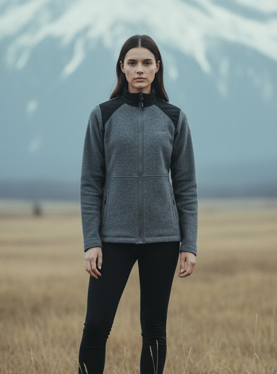 Kadın Polar Sweatshirt 50943 - Antrasit - 1