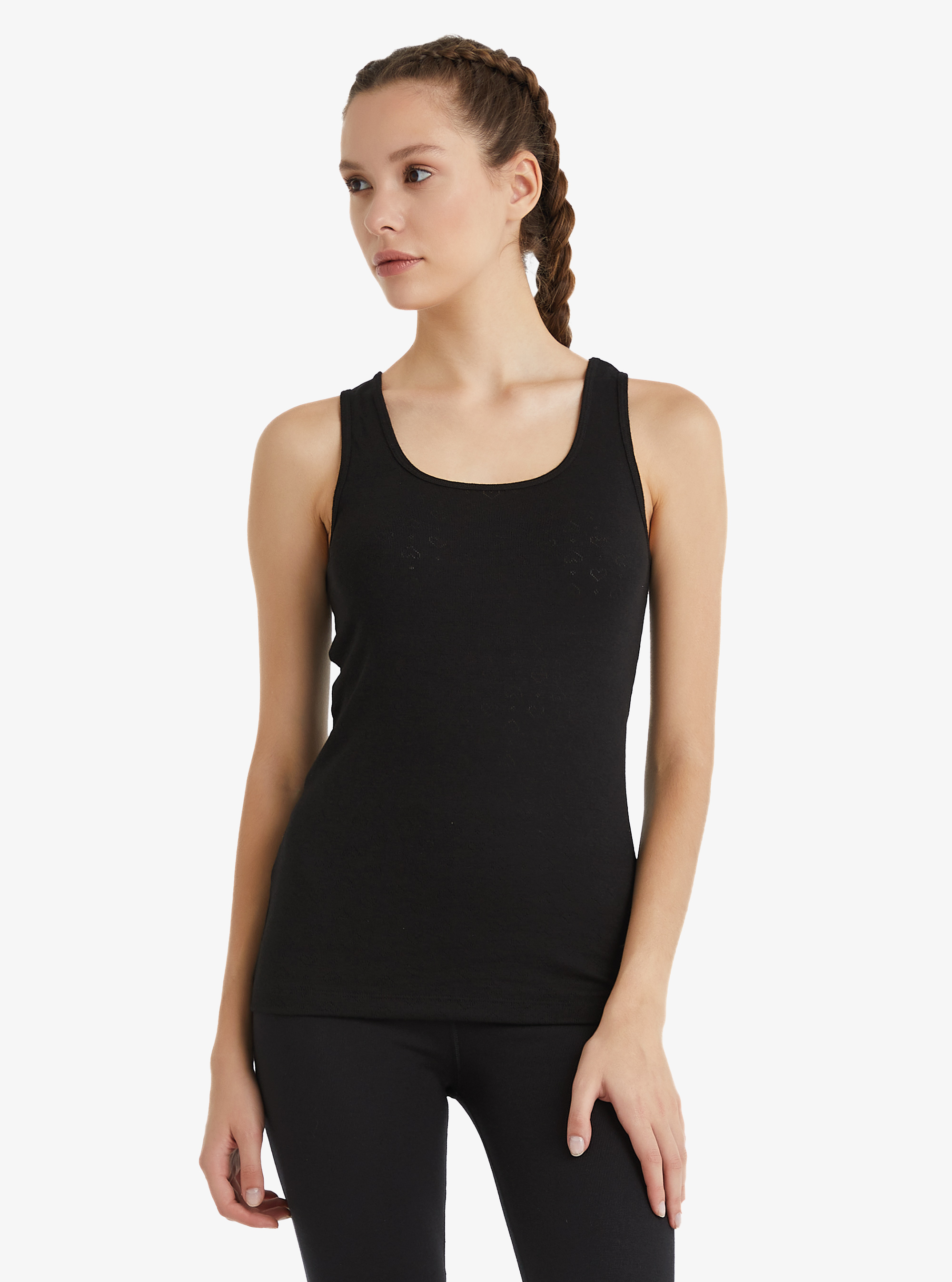 Kadın Termal Atlet 1. Seviye 1266 - Siyah