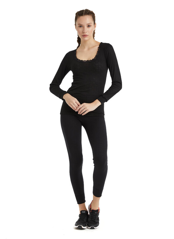 Kadın Termal Atlet 1. Seviye 1268 - Siyah - 4