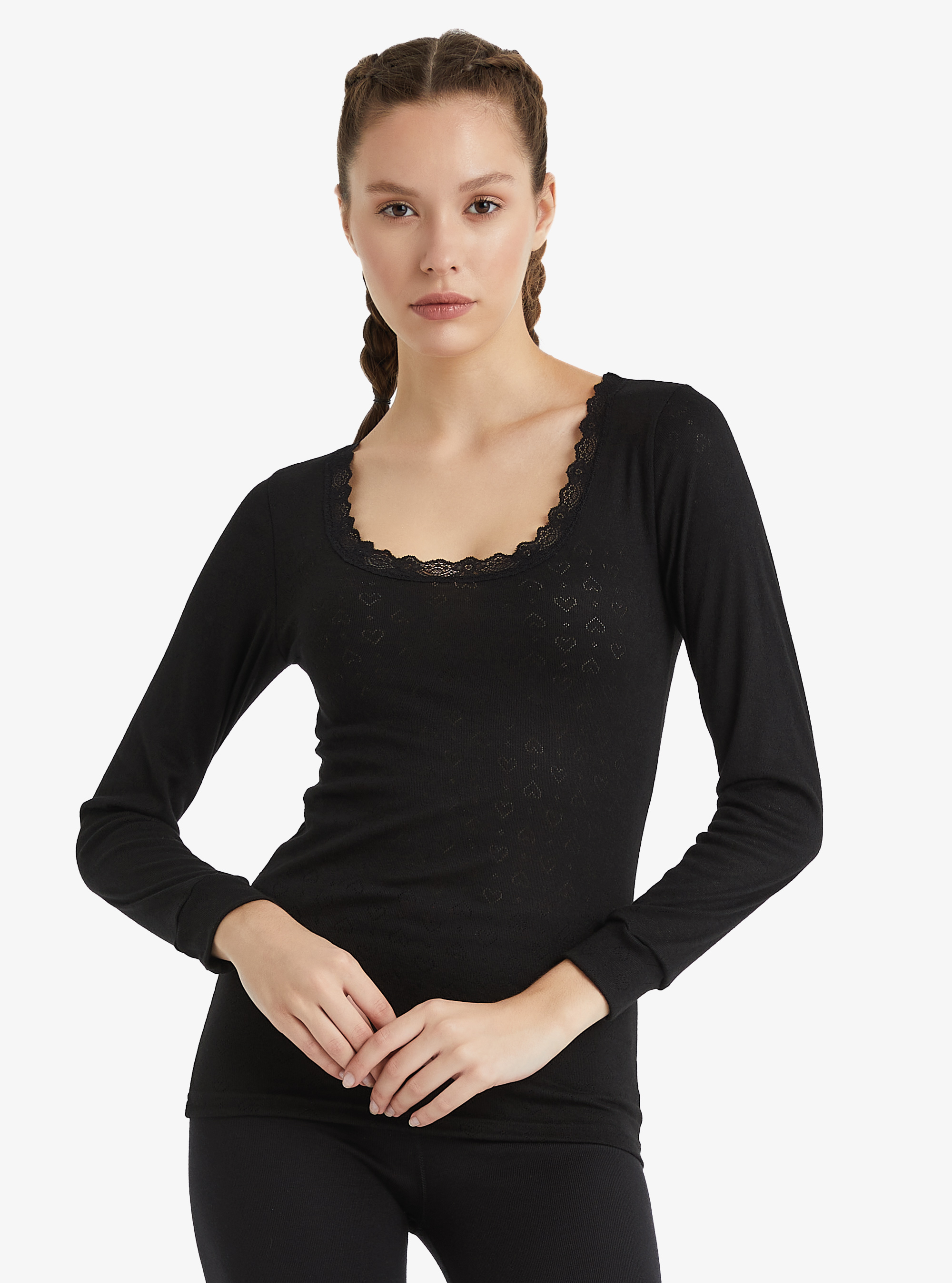 Kadın Termal Atlet 1. Seviye 1268 - Siyah - 1