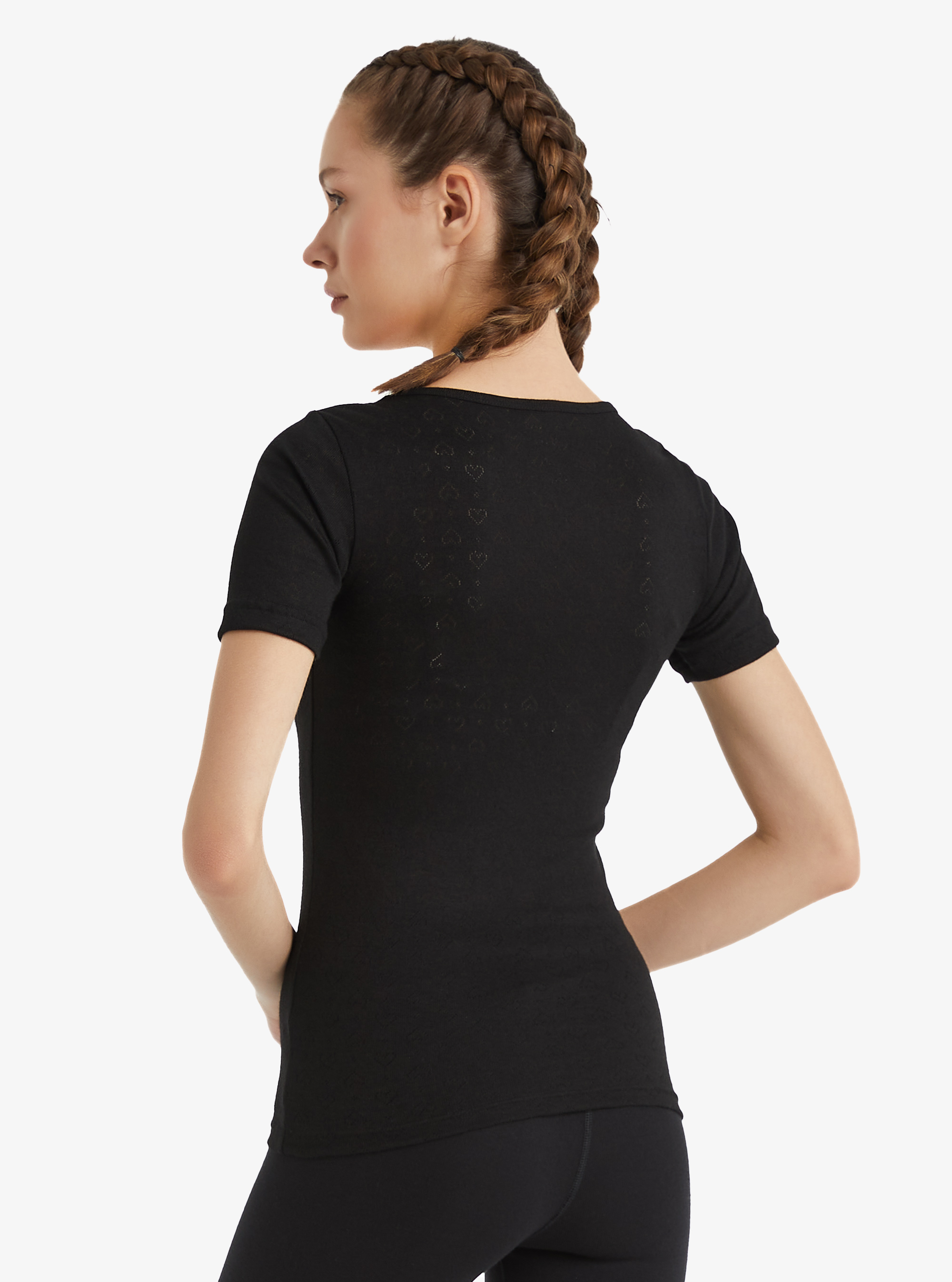 Kadın Termal Tişört 1. Seviye 1267 - Siyah - 2