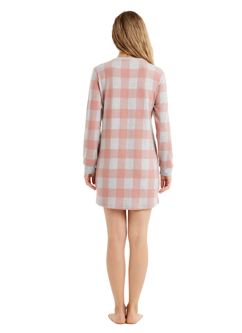 Termal Kadın Gecelik 60494 - Pembe - 5