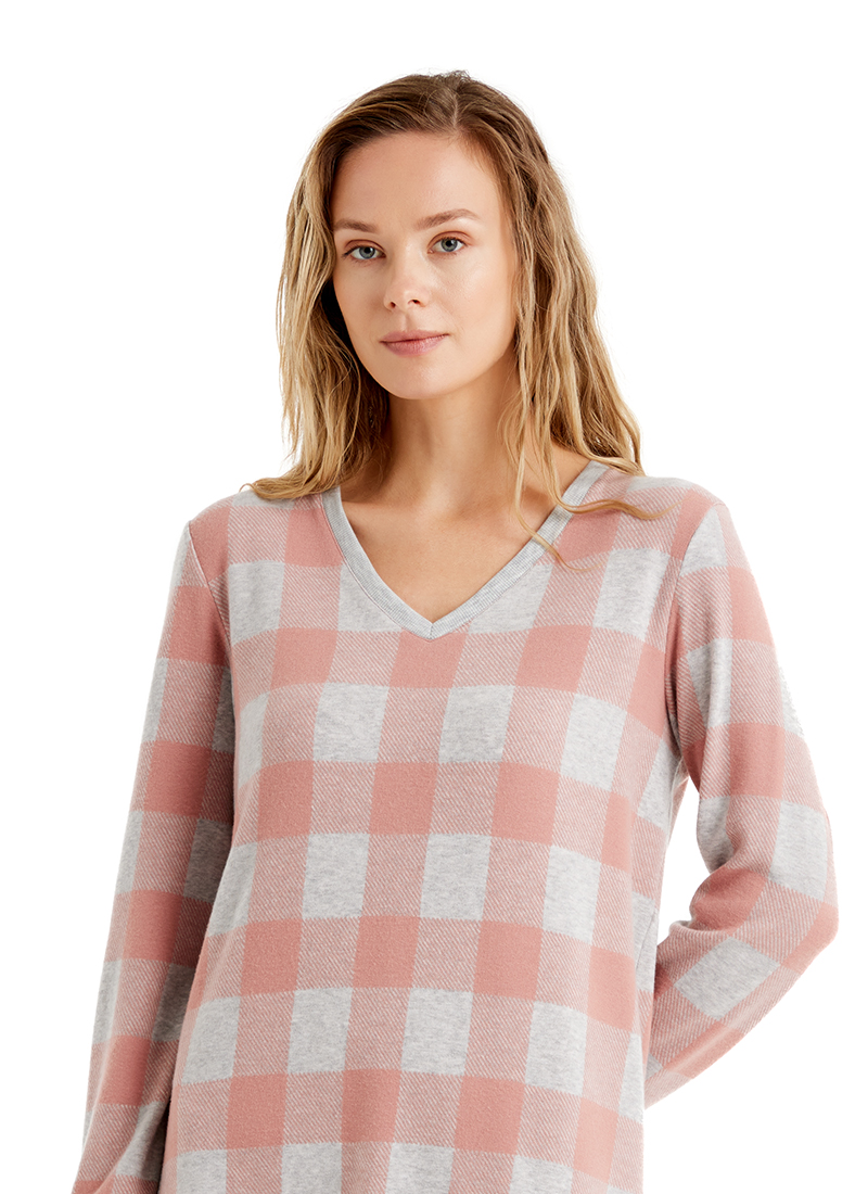 Termal Kadın Gecelik 60494 - Pembe - 6