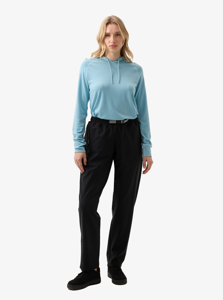 Kadın Termal Kapşonlu Sweatshirt 2. Seviye 5938 - Mavi - 4