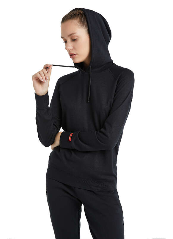 Kadın Termal Kapşonlu Sweatshirt 2. Seviye 5938 - Siyah - 8