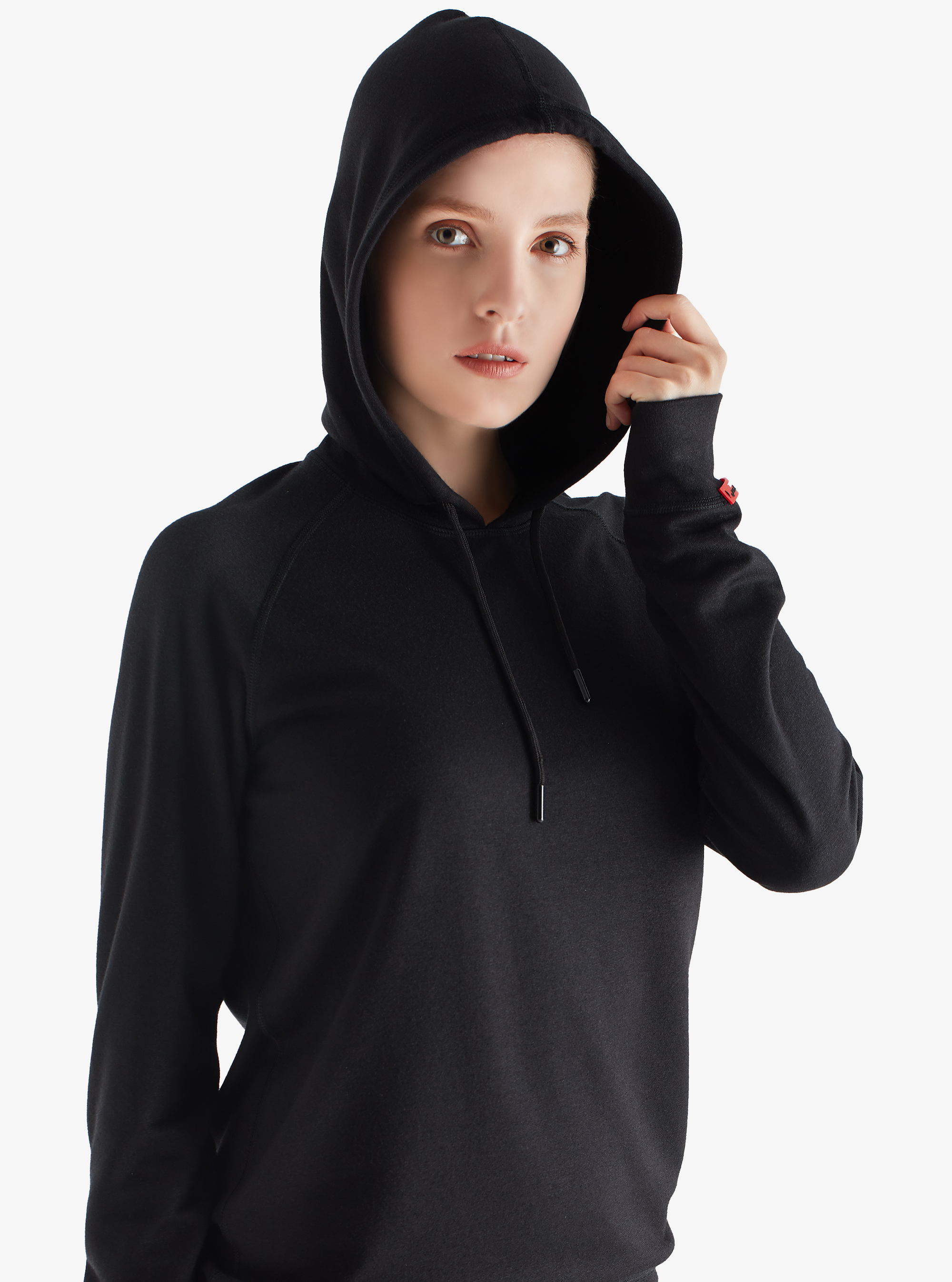 Kadın Termal Kapşonlu Sweatshirt 2. Seviye 5938 - Siyah - 2