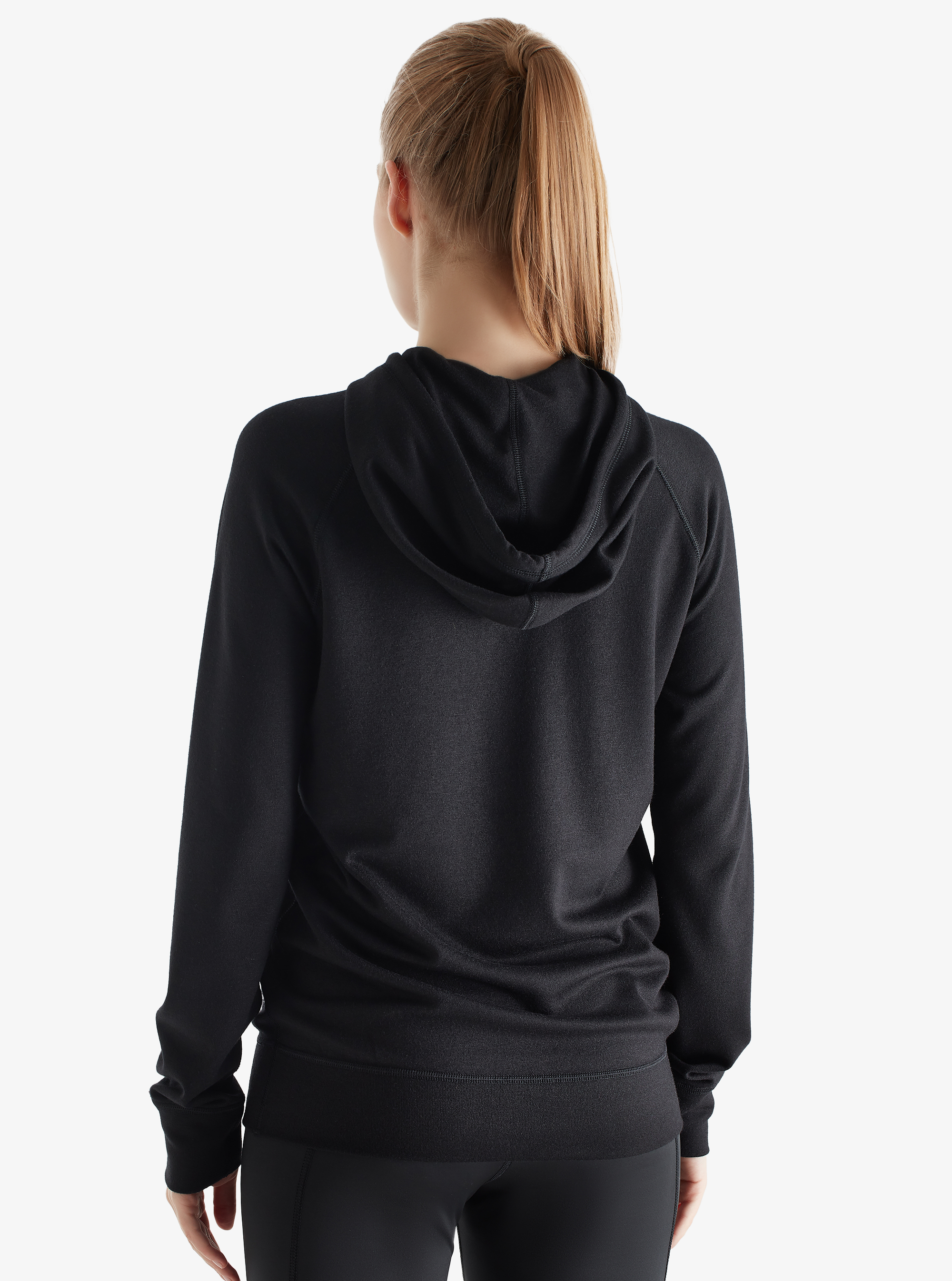 Kadın Termal Kapşonlu Sweatshirt 2. Seviye 5938 - Siyah - 3