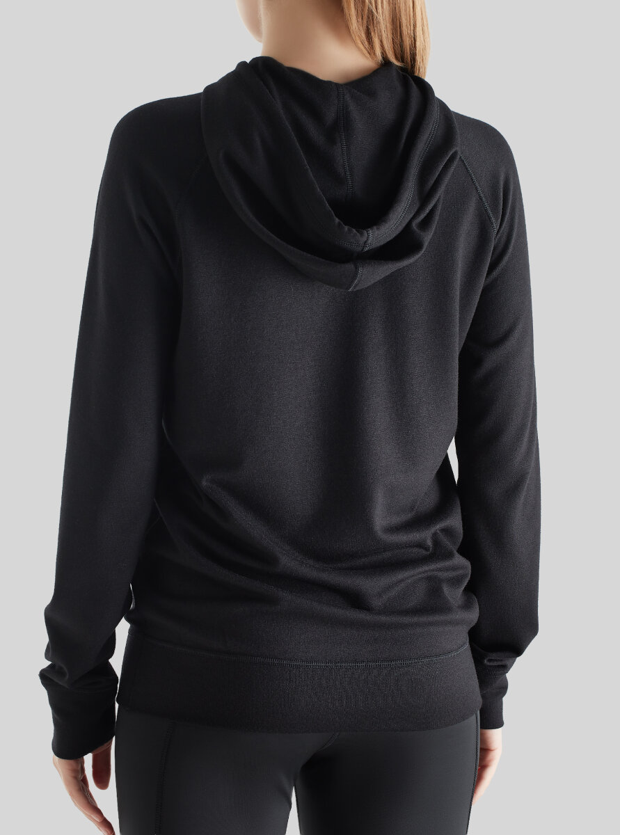 Kadın Termal Kapşonlu Sweatshirt 2. Seviye 5938 - Siyah - 3