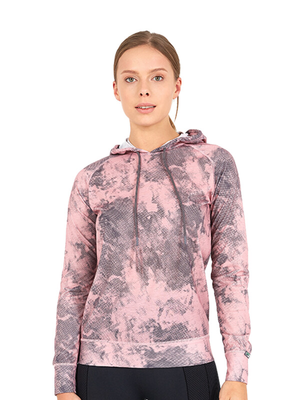Kadın Termal Kapşonlu Sweatshirt 2. Seviye 6194 - Baskılı - 1