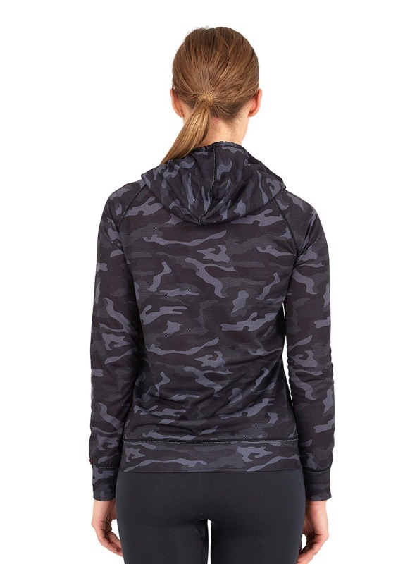 Kadın Termal Kapşonlu Sweatshirt 2. Seviye 6194 - Antrasit Baskılı - 2