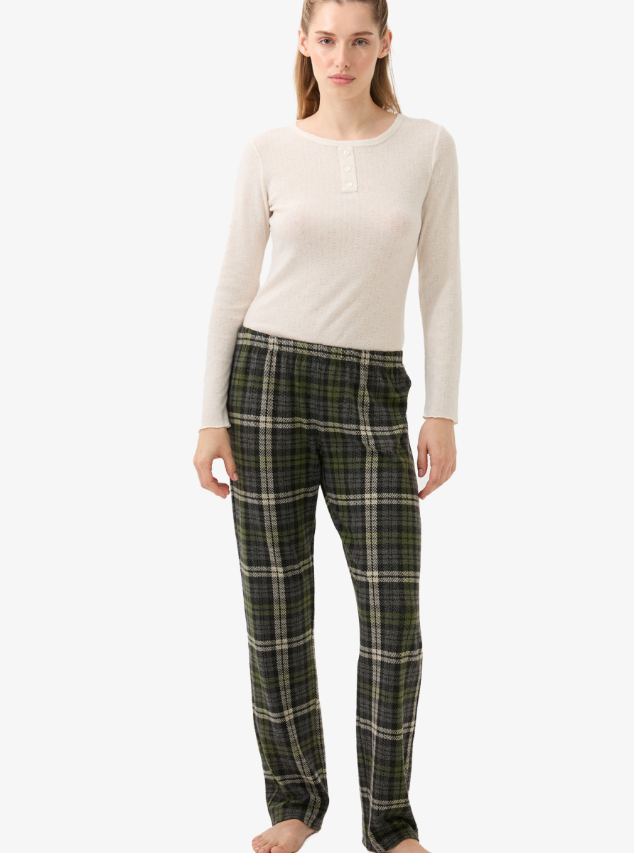 Kadın Termal Pijama Altı 51938 - Yeşil - 6