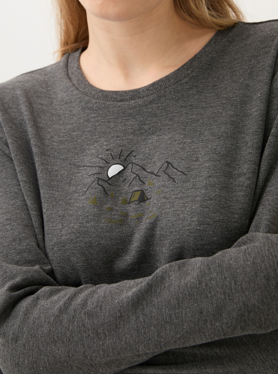 Kadın Termal Pijama Takımı 51936 - Antrasit - 3