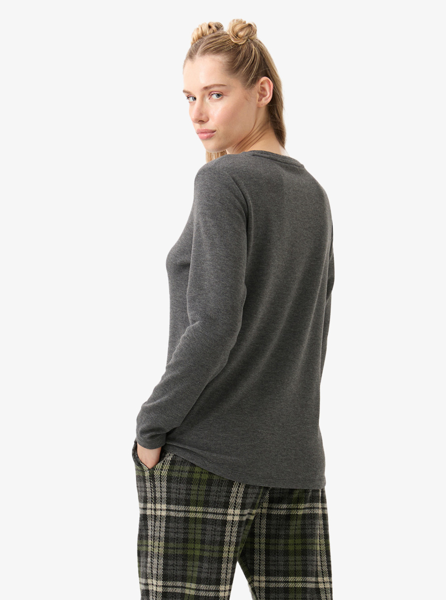 Kadın Termal Pijama Takımı 51936 - Antrasit - Blackspade (1)