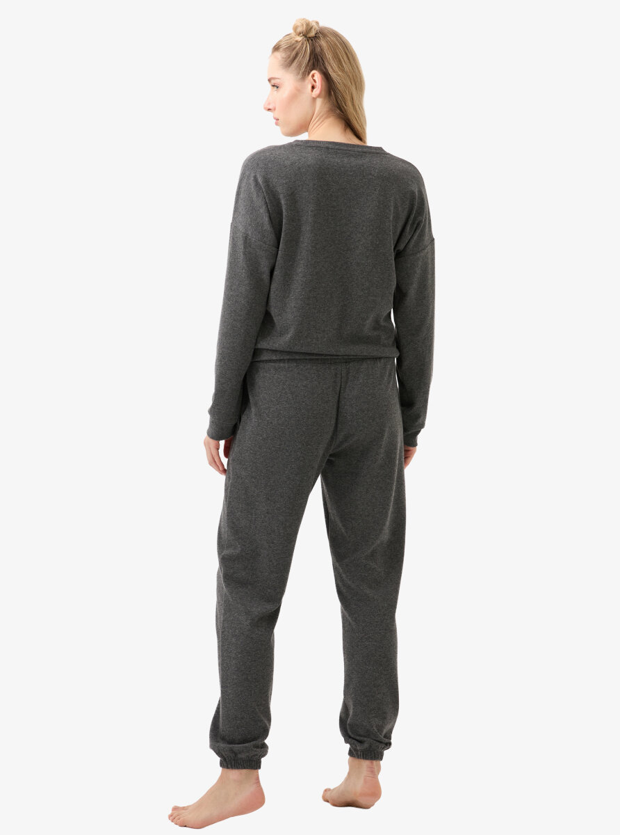 Kadın Termal Pijama Takımı 51939 - Antrasit - 3
