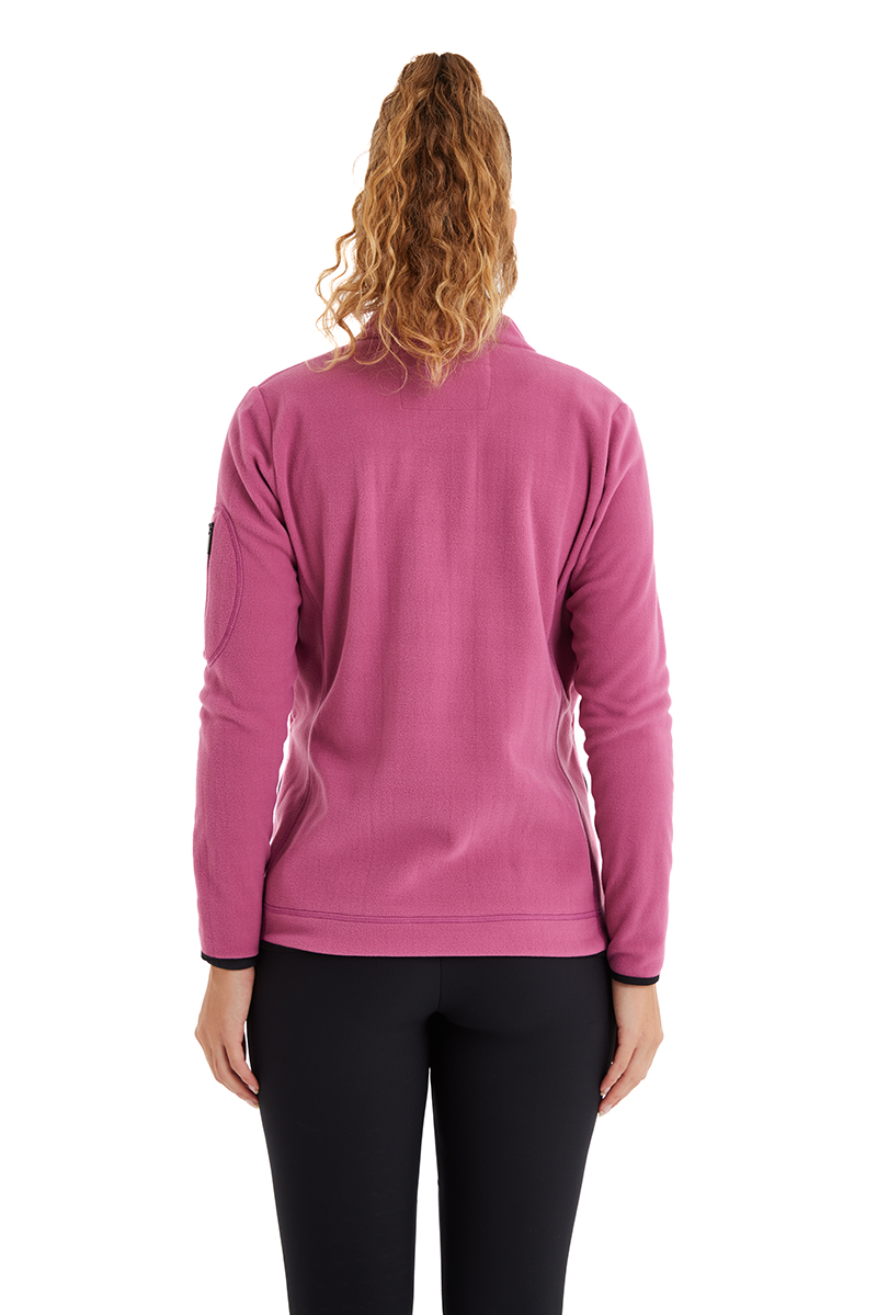 Kadın Termal Polar Sweatshirt 51680 - Pembe - 2