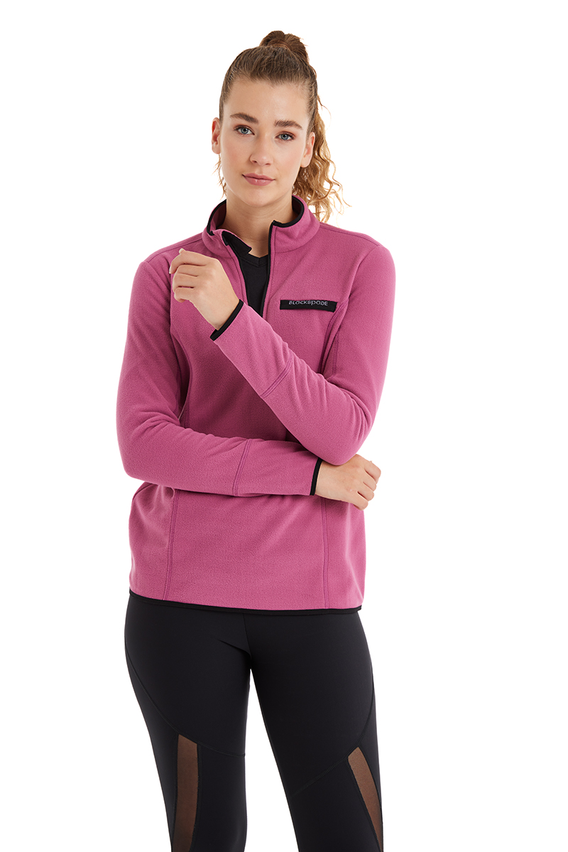 Kadın Termal Polar Sweatshirt 51681 - Pembe - 3