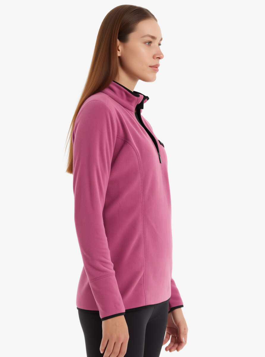 Kadın Termal Polar Sweatshirt 51681 - Pembe - 2