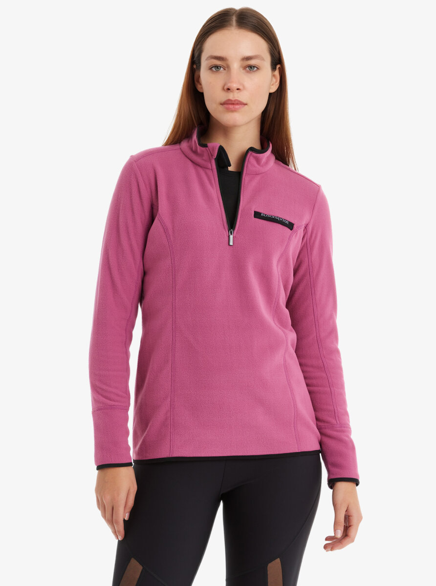 Kadın Termal Polar Sweatshirt 51681 - Pembe - Blackspade