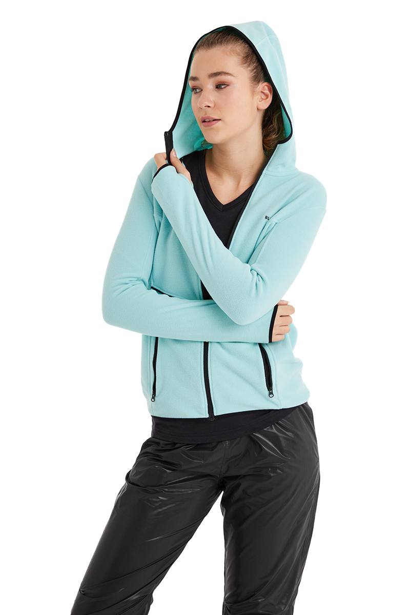 Kadın Termal Polar Sweatshirt 51682 - Mavi - 3