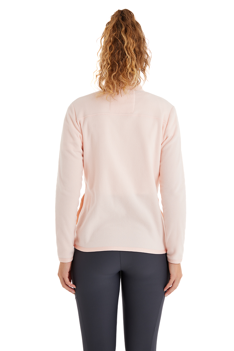 Kadın Termal Polar Sweatshirt 51683 - Pembe - 2