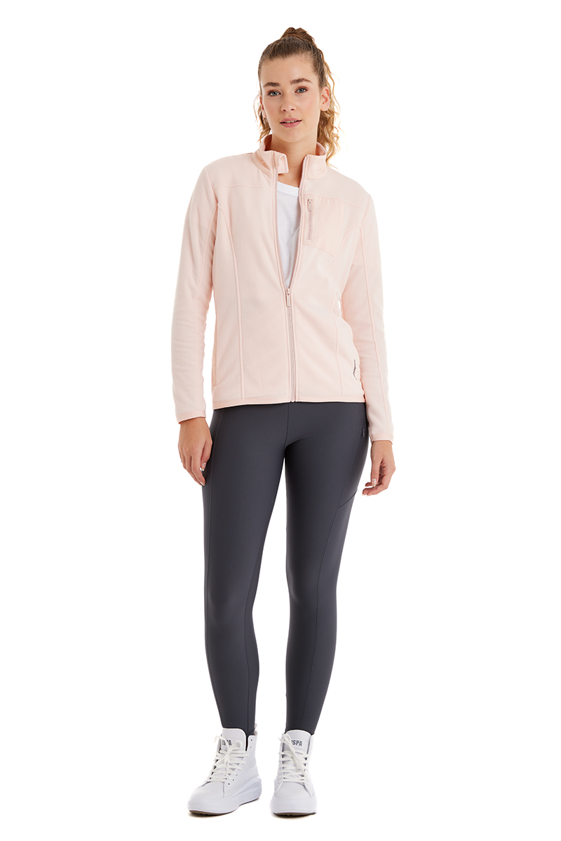 Kadın Termal Polar Sweatshirt 51683 - Pembe - 3