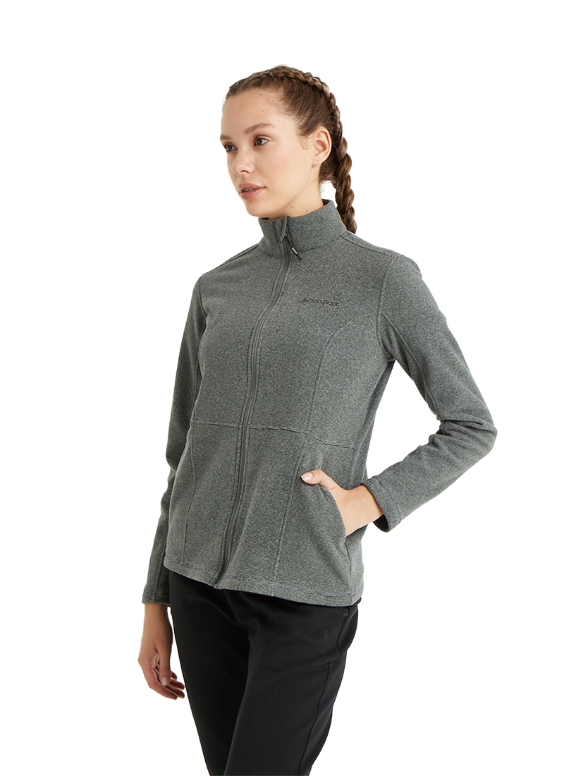 Kadın Termal Sweatshirt 51260 - Gri Melanj - 2