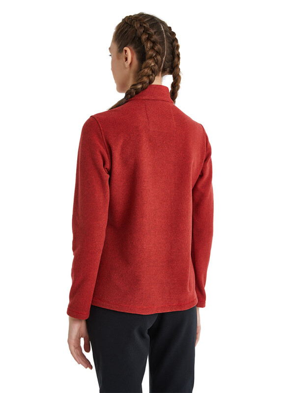 Kadın Termal Sweatshirt 51261 - Kiremit Melanj - Blackspade (1)