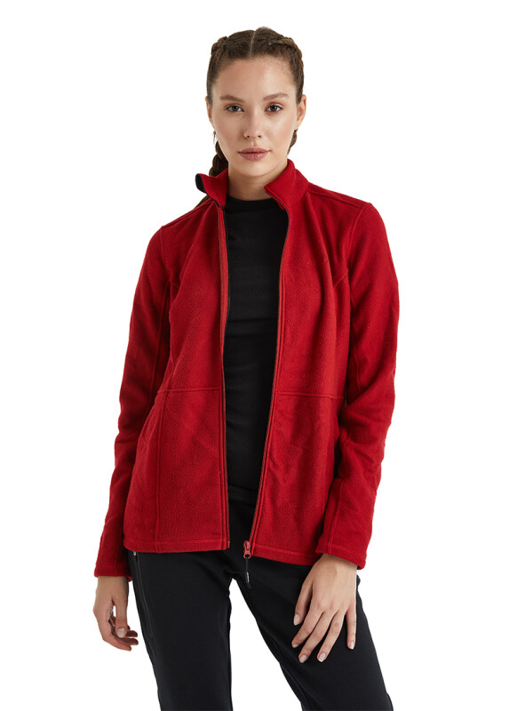 Kadın Termal Sweatshirt 51264 - Kırmızı - 2