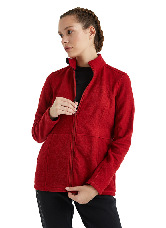 Kadın Termal Sweatshirt 51264 - Kırmızı - 3
