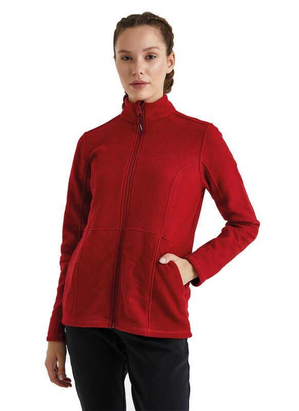 Kadın Termal Sweatshirt 51264 - Kırmızı - 4