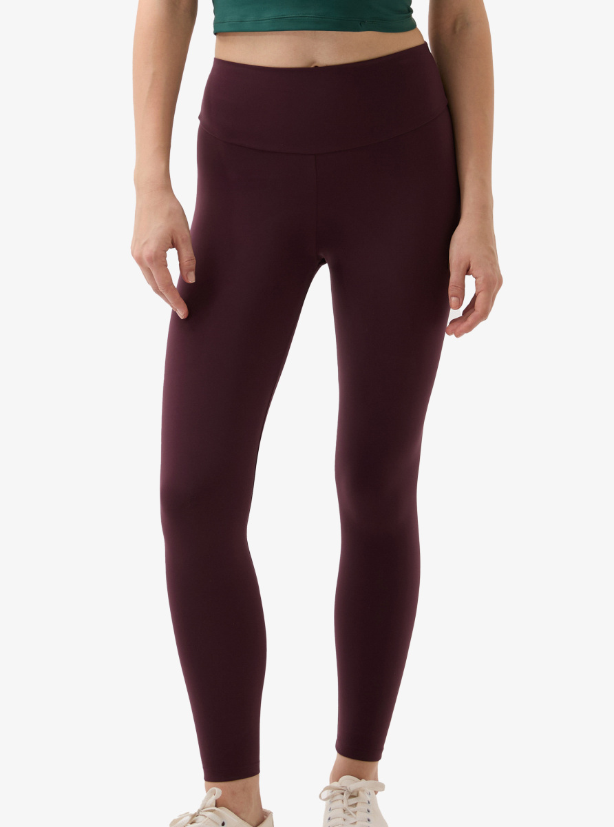 Kadın Toparlayıcı Spor Tayt 70595 - Bordo - 1