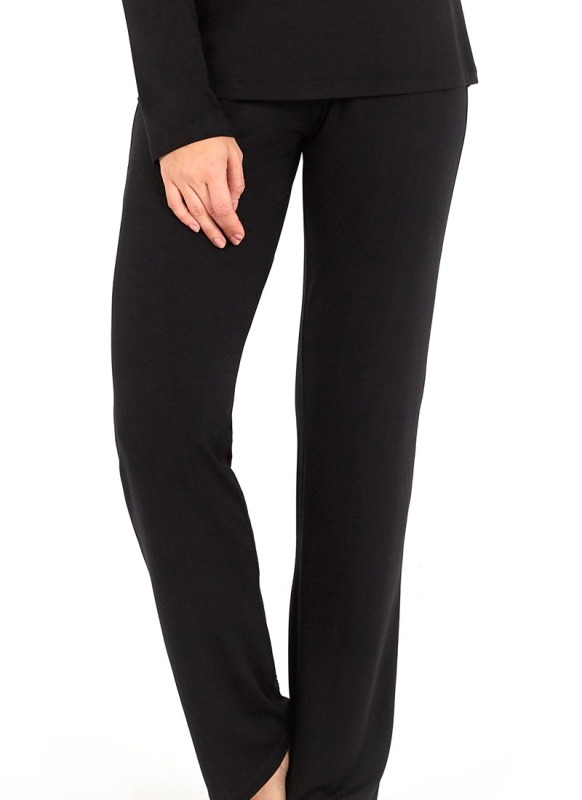 Kadın Uzun Pijama Takımı 50711 - Siyah - 4