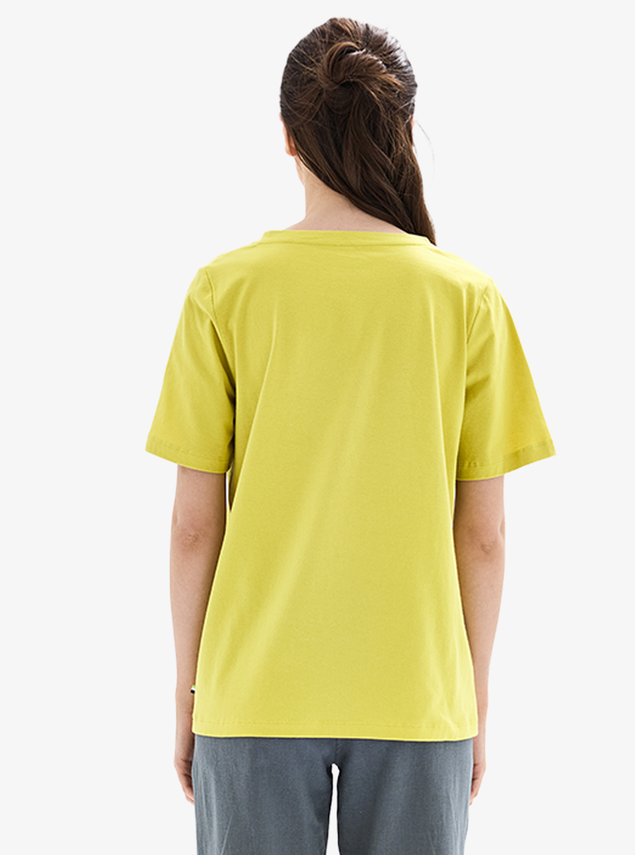 Kadın T-Shirt 60629 - Sarı - 4