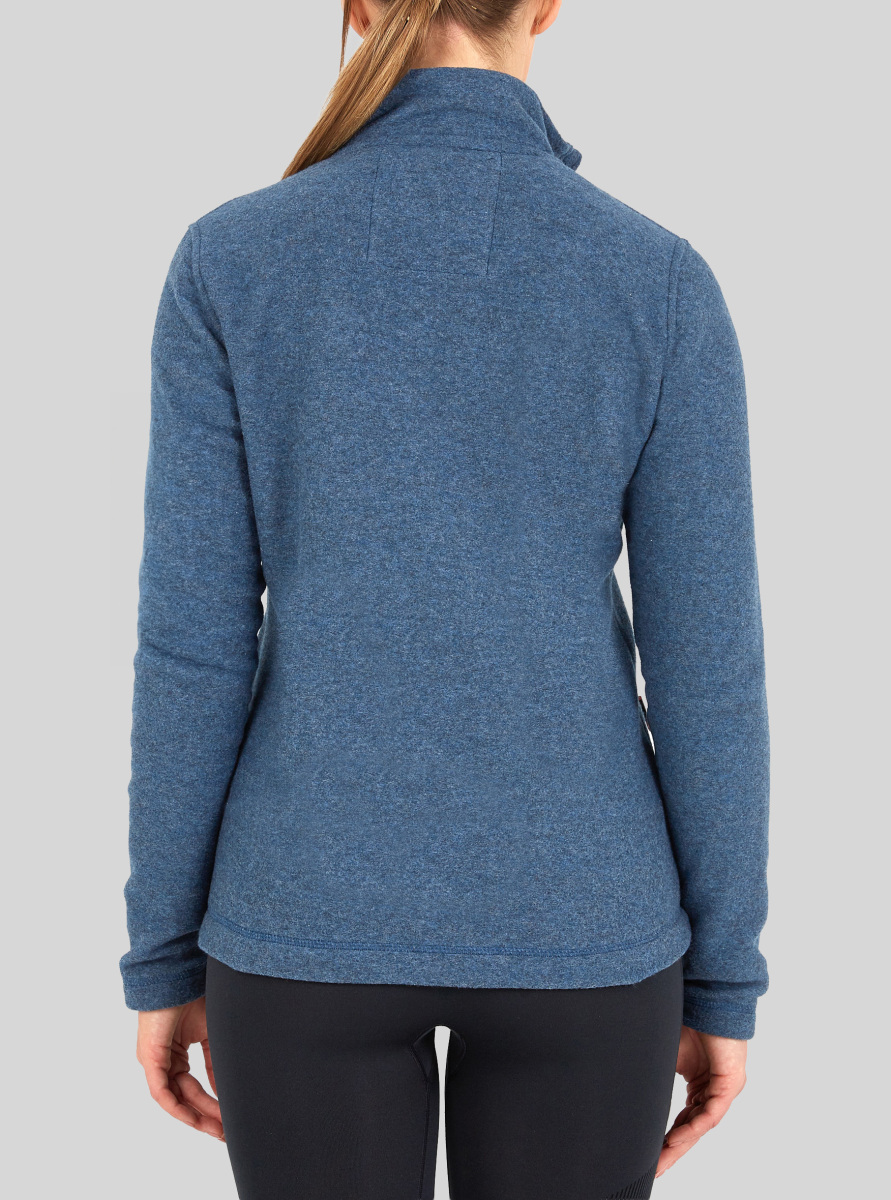 Kadın Fermuarlı Termal Polar Sweatshirt 2. Seviye 50465 - Mavi - 3