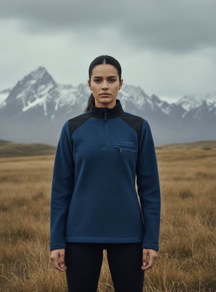 Kadın Polar Sweatshirt 50944 - Lacivert - 1