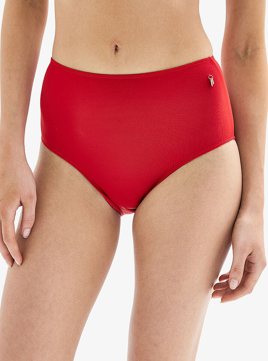 Kadın Yüksek Bel Bikini Altı 10822 - Kırmızı